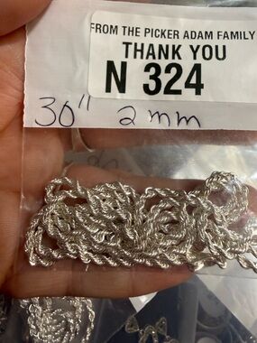 Sterling-Tone Twisted Rope Chain Necklace - Silver